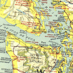National Geographic Northwestern United States & Canadian Provinces 1941 digital map