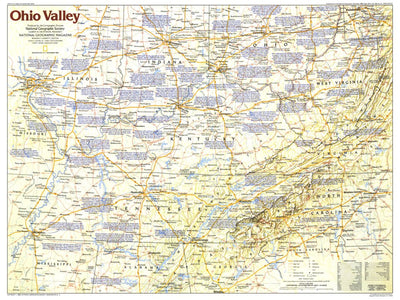 National Geographic Ohio Valley 1985 digital map