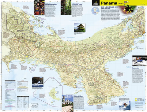 National Geographic Panama (west side) digital map