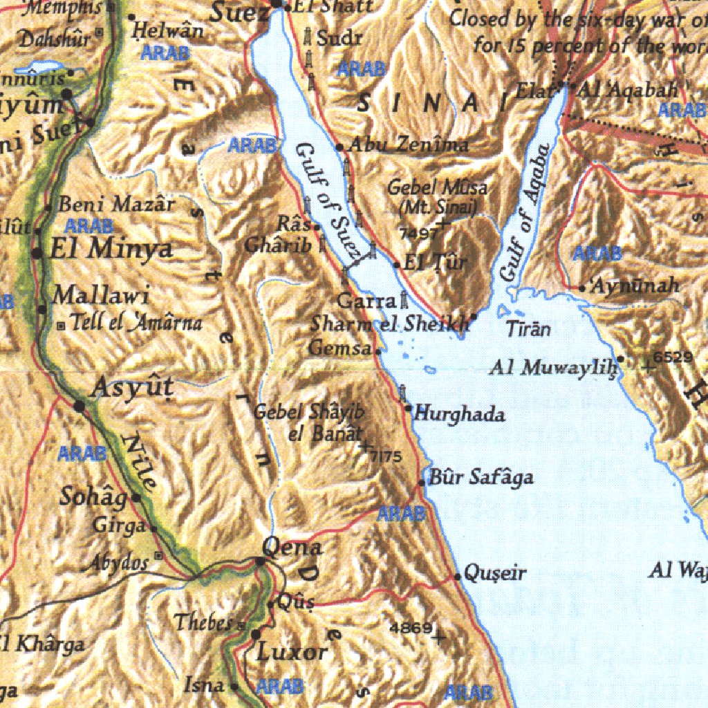 1972 Map Peoples Of The Middle East 1972 Map by National Geographic | Avenza Maps