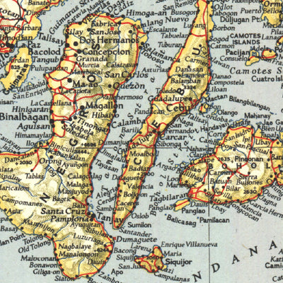 National Geographic Philippines 1945 digital map