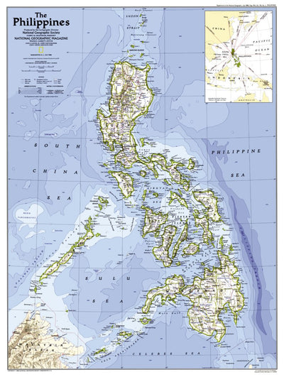 Philippines 1986 Map by National Geographic | Avenza Maps