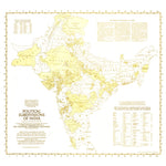 National Geographic Political Subdivisions Of India Map 1946 digital map