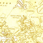 National Geographic Political Subdivisions Of India Map 1946 digital map