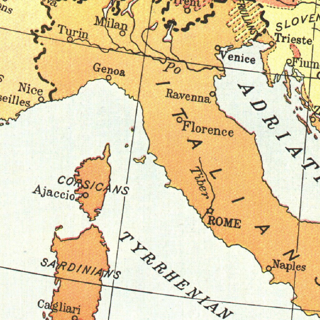 Races Of Europe 1918 Map by National Geographic | Avenza Maps