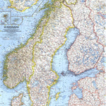 National Geographic Scandinavia 1963 digital map