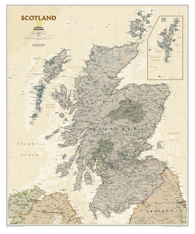 National Geographic Scotland Executive digital map