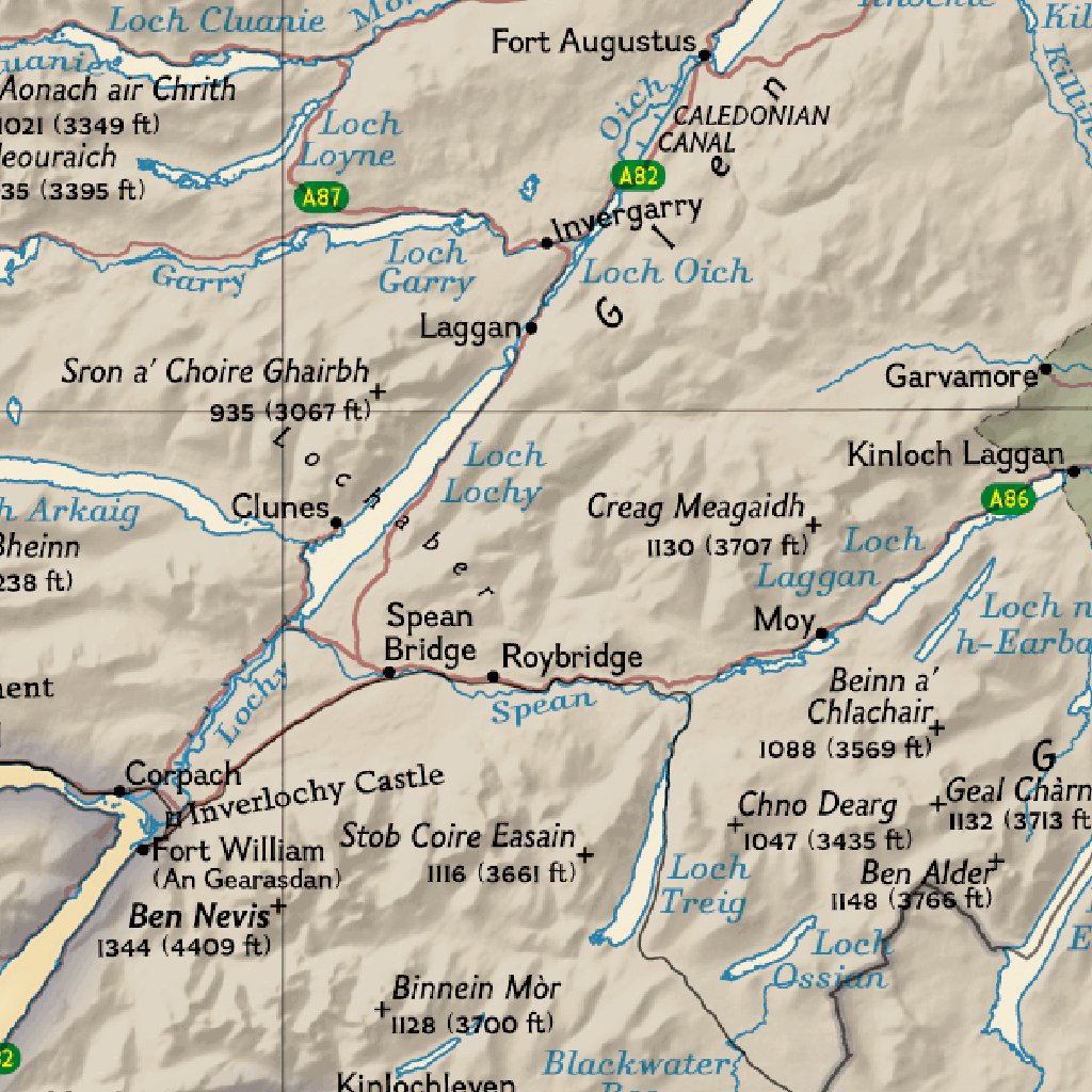 Equirectangular Map Scotland Scotland Executive Map by National Geographic | Avenza Maps