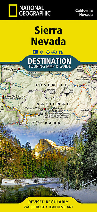 National Geographic Sierra Nevada Destination Map bundle