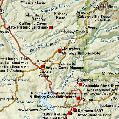 National Geographic Sierra Nevada South digital map