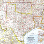 National Geographic South Central United States 1961 digital map