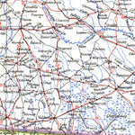 National Geographic Southeastern United States 1947 digital map