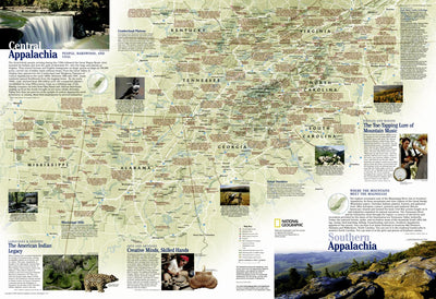 National Geographic Southern Appalachia Geotourism digital map