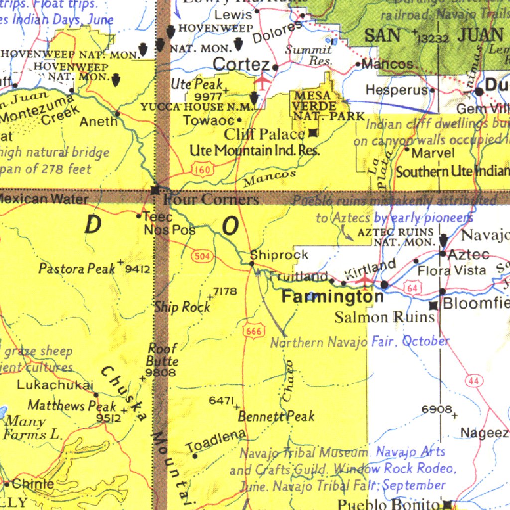 Southwest 1977 Map by National Geographic | Avenza Maps