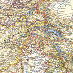 National Geographic Southwest Asia Map 1952 digital map