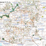 National Geographic Southwest, USA 1992 digital map