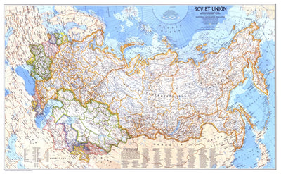 National Geographic Soviet Union 1976 digital map