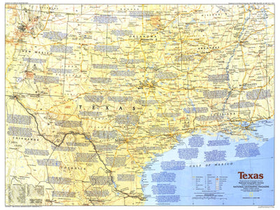 National Geographic Texas 1986 digital map