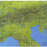 National Geographic The Alps 1985 digital map