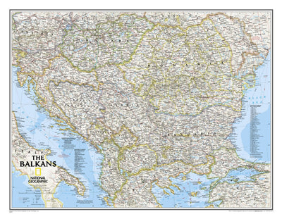 National Geographic The Balkans Classic digital map
