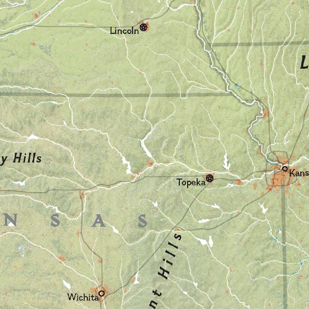Maps 2006 The United States: History of the Land 2006 Map by National Geographic ...