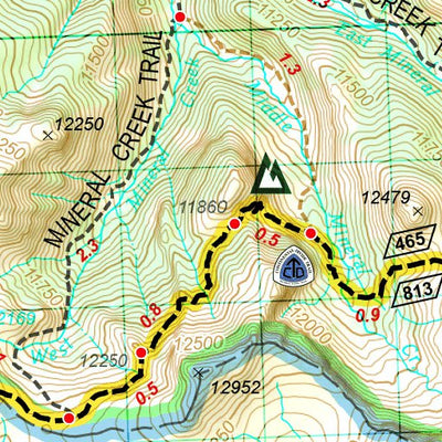 National Geographic TI00001201 Colorado Trail South Map 09 2017 GeoTif digital map
