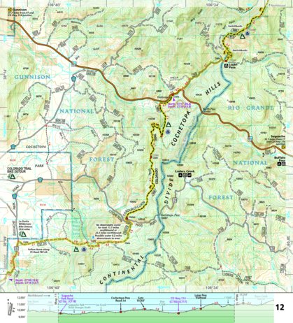 National Geographic TI00001201 Colorado Trail South Map 12 2017 GeoTif digital map