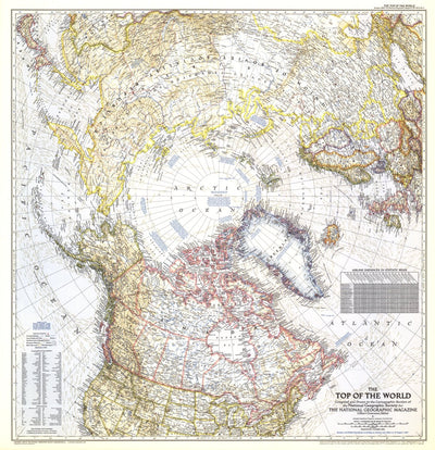 National Geographic Top Of The World 1949 digital map