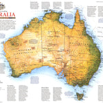 National Geographic Travelers Look At Australia 1988 digital map