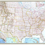 National Geographic United States 1968 digital map