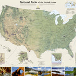 National Geographic United States National Parks digital map