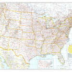 National Geographic United States Of America 1940 digital map
