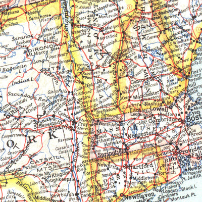 National Geographic United States Of America 1940 digital map