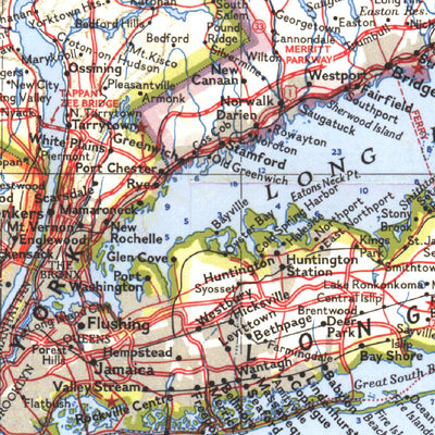 National Geographic United States Washington To Boston 1962 digital map