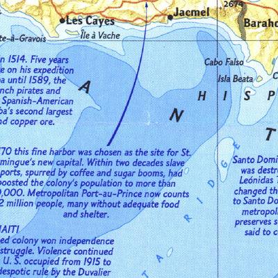 National Geographic West Indies 1987 digital map