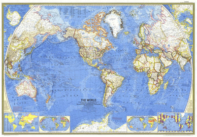 National Geographic World 1965 digital map