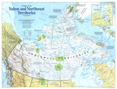 National Geographic Yukon & Northwest Territories 1997 digital map