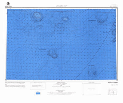 National Oceanographic & Atmospheric Administration (NOAA) Bear Seamount (NJ 19-3) digital map