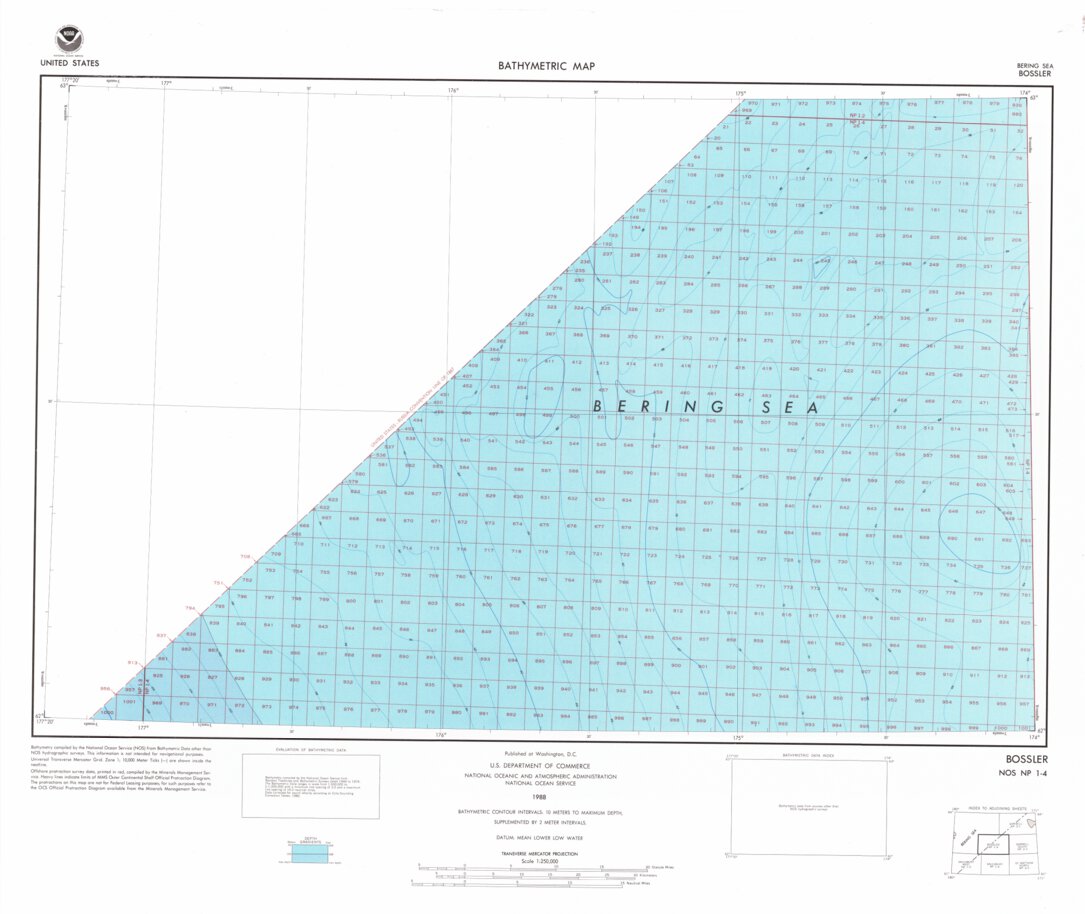 Bossler (NP 1-4) Map by National Oceanographic & Atmospheric ...