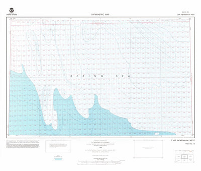 National Oceanographic & Atmospheric Administration (NOAA) Cape Newenham West (NO 3-3) digital map