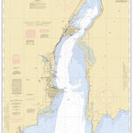 National Oceanographic & Atmospheric Administration (NOAA) Little Bay De Noc Michigan digital map