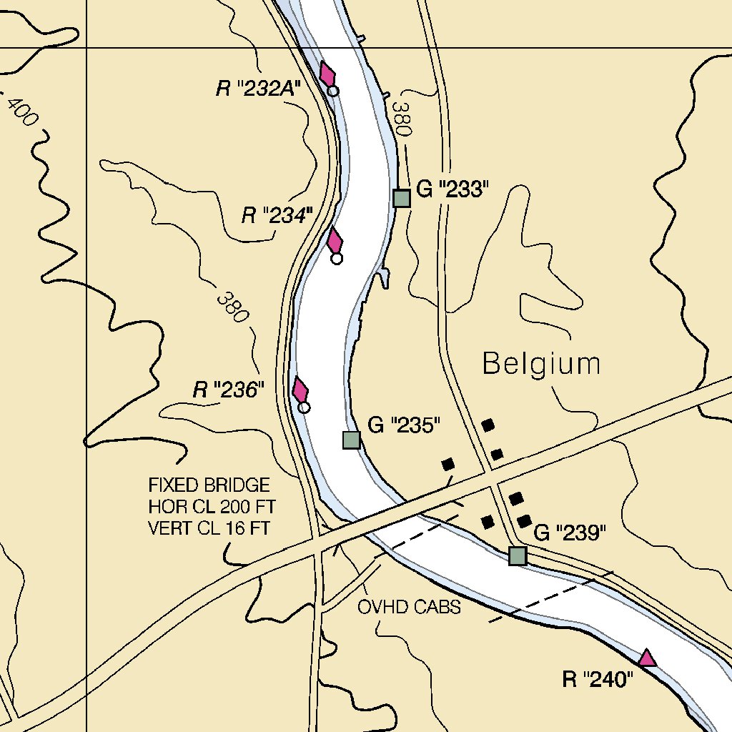 Seneca River - Belgium Map by National Oceanographic & Atmospheric ...