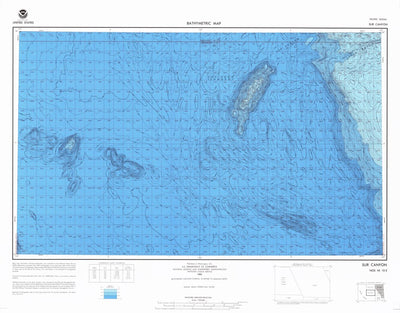National Oceanographic & Atmospheric Administration (NOAA) Sur Canyon (NI 10-2) digital map