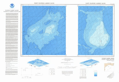 National Oceanographic & Atmospheric Administration (NOAA) West Flower Garden Banks (MS-1a) digital map
