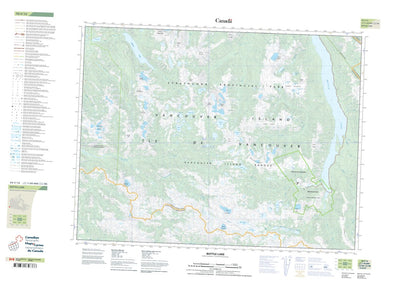 Natural Resources Canada (092F12) Buttle Lake BC digital map