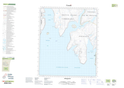 Natural Resources Canada Abraham Bay, NU (026H01 CanTopo) digital map