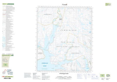 Natural Resources Canada Aktijartukan Fiord, NU (016E04 CanTopo) digital map