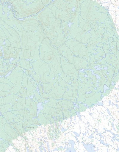Natural Resources Canada All Night Lake, NU (086O03 Toporama) digital map