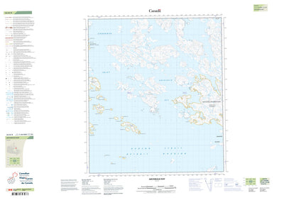 Natural Resources Canada Archibald Bay (036B08 CanTopo) digital map