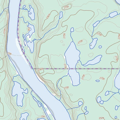 Natural Resources Canada Arctic Red River, NT (106N05 Toporama) digital map